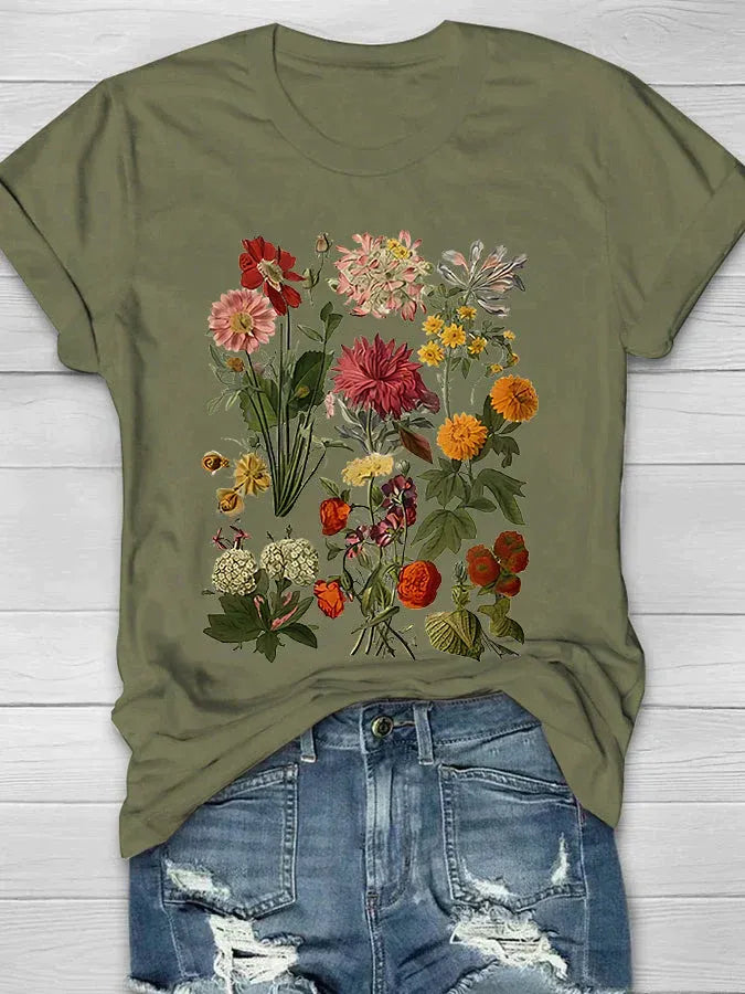 Women's Floral Print T-Shirt