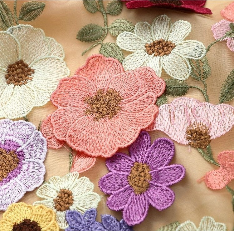 Women’s Floral Appliqué Mini Dress