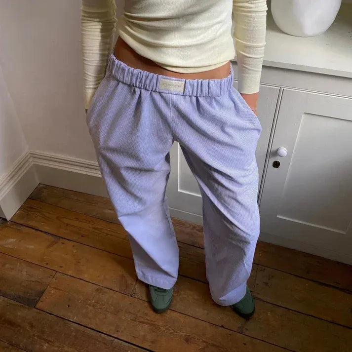Women’s Wide-Leg Textured Pants