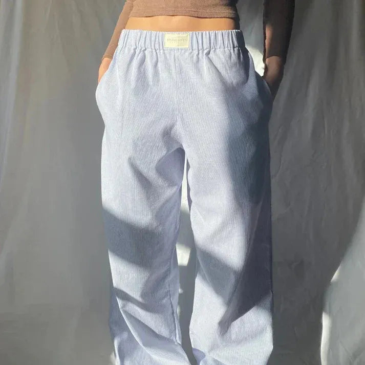 Women’s Wide-Leg Textured Pants