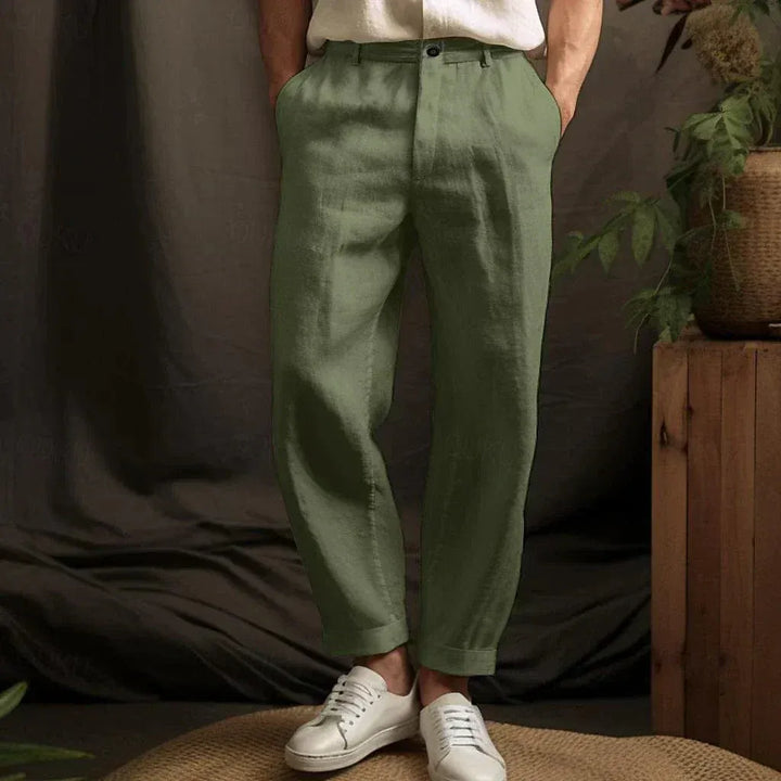 Men’s Tapered Fit Textured Trousers