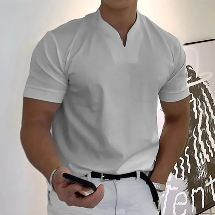Men's Slim-Fit V-Neck Shirt