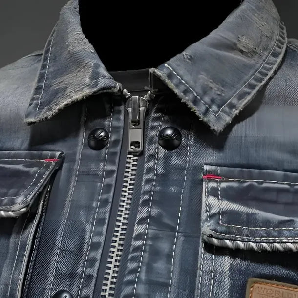Men’s Zip-Up Jacket with Chest Pockets