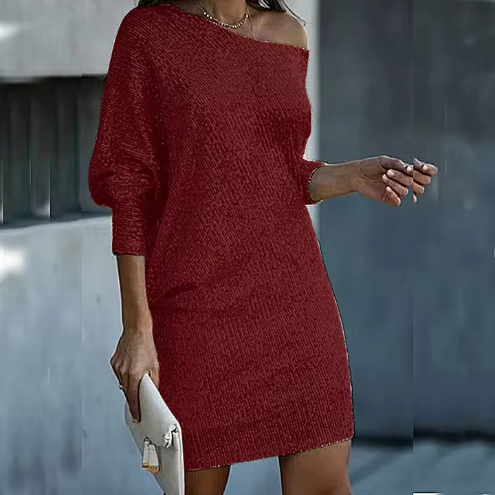 Women’s Off-the-Shoulder Sequin Mini Dress