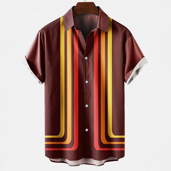 Men’s Striped Button-Down Shirt