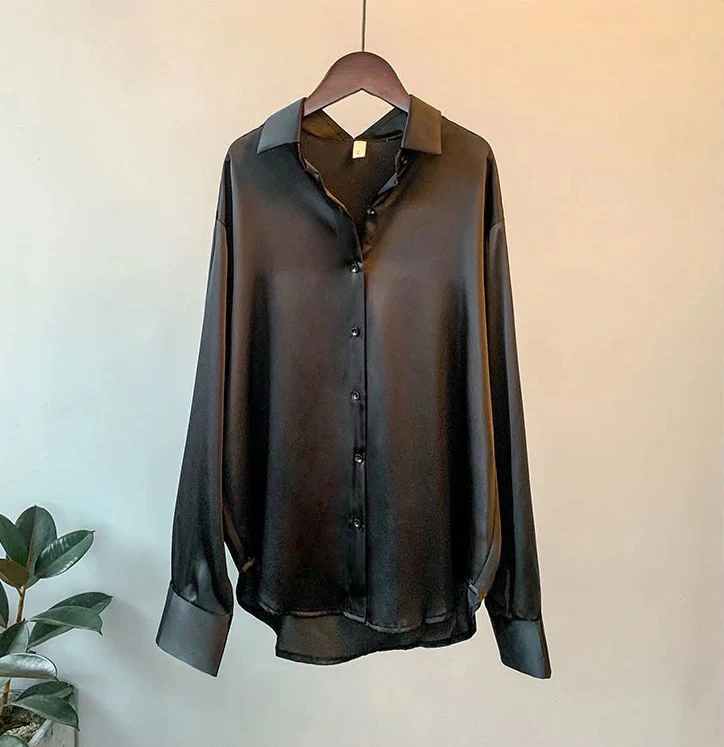 Women’s Long Sleeve Blouse with Collar