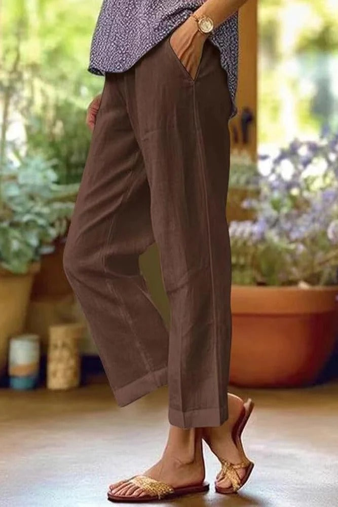 Women's High-Rise Cropped Trousers