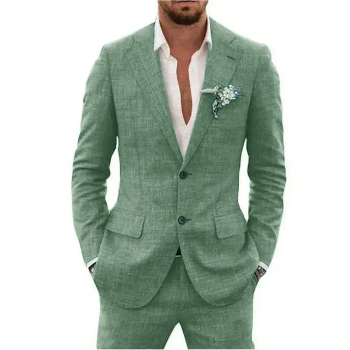 Men’s Slim-Fit Two-Piece Suit Set