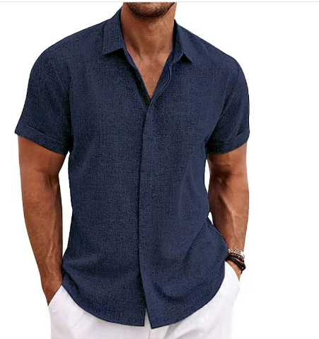 Men’s Short-Sleeve Button-Down Shirt