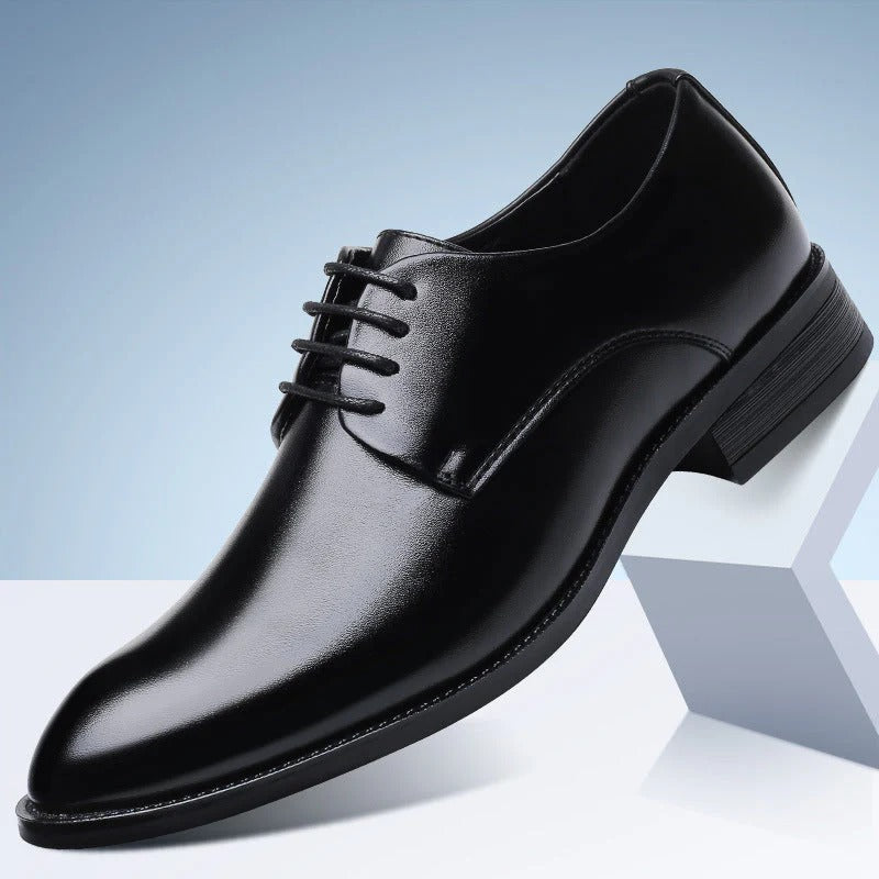 Men’s Pointed-Toe Lace-Up Dress Shoes