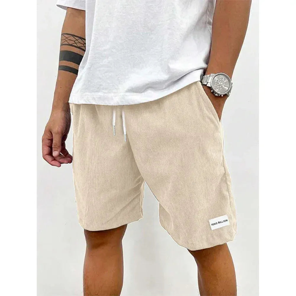 Men’s Corduroy Shorts with Drawstring