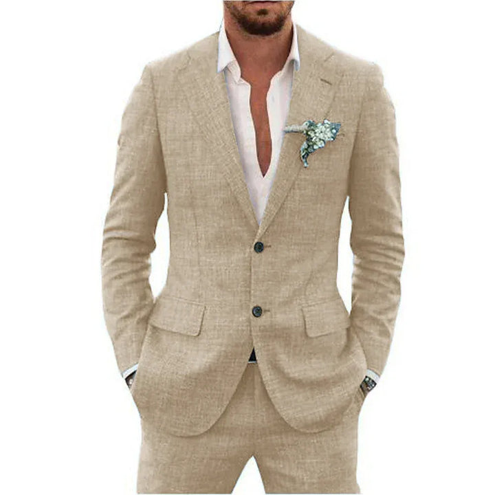 Men’s Slim-Fit Two-Piece Suit Set