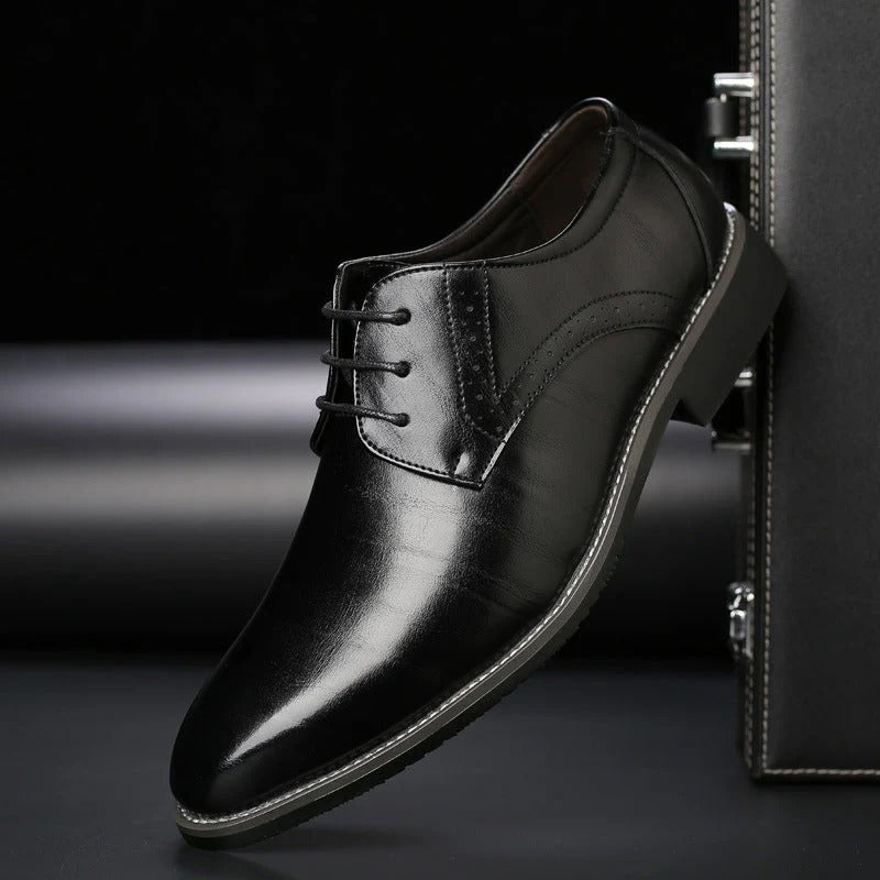 Men’s Pointed Toe Derby Shoes