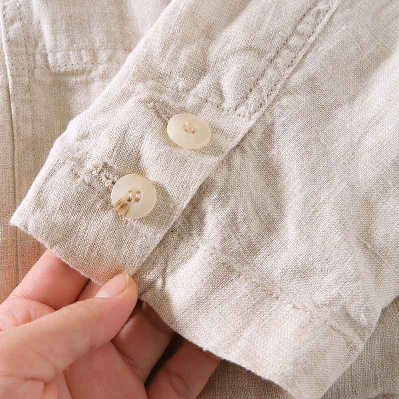 Men's Linen Blazer with Pockets
