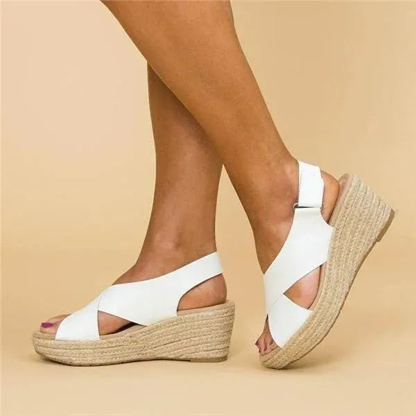 Women’s Crisscross Strap Wedge Sandals