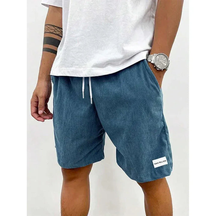 Men’s Corduroy Shorts with Drawstring