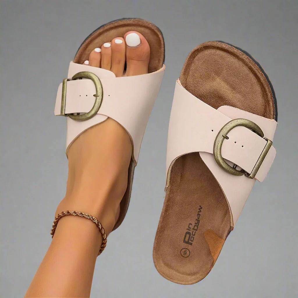 Women’s Chunky Strap Slip-On Sandals