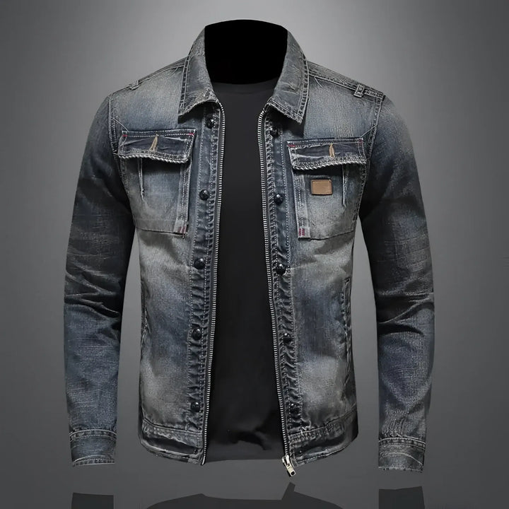 Men’s Zip-Up Jacket with Chest Pockets
