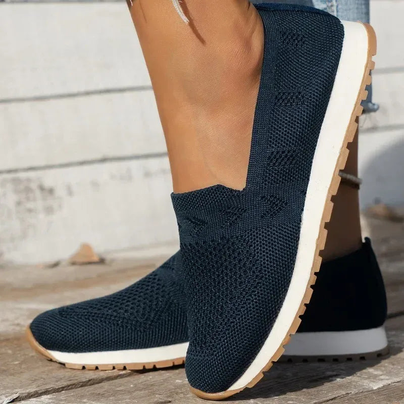 Women’s Knit Slip-On Shoes with Layered Sole