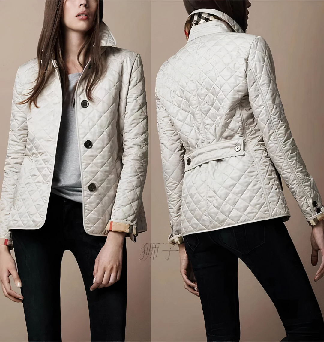 Women’s Quilted Jacket with Button Front