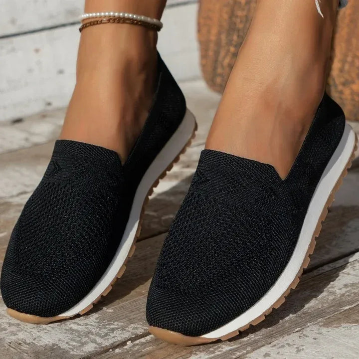 Women’s Knit Slip-On Shoes with Layered Sole