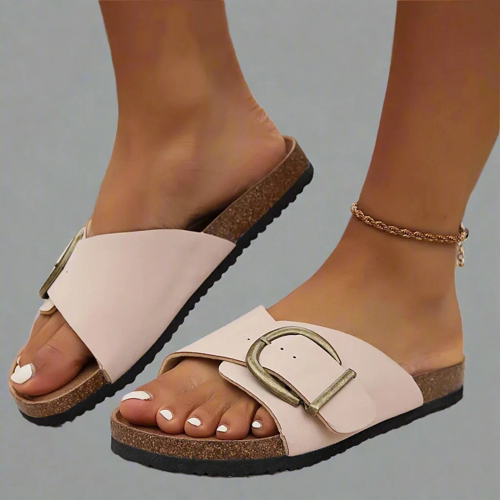 Women’s Chunky Strap Slip-On Sandals
