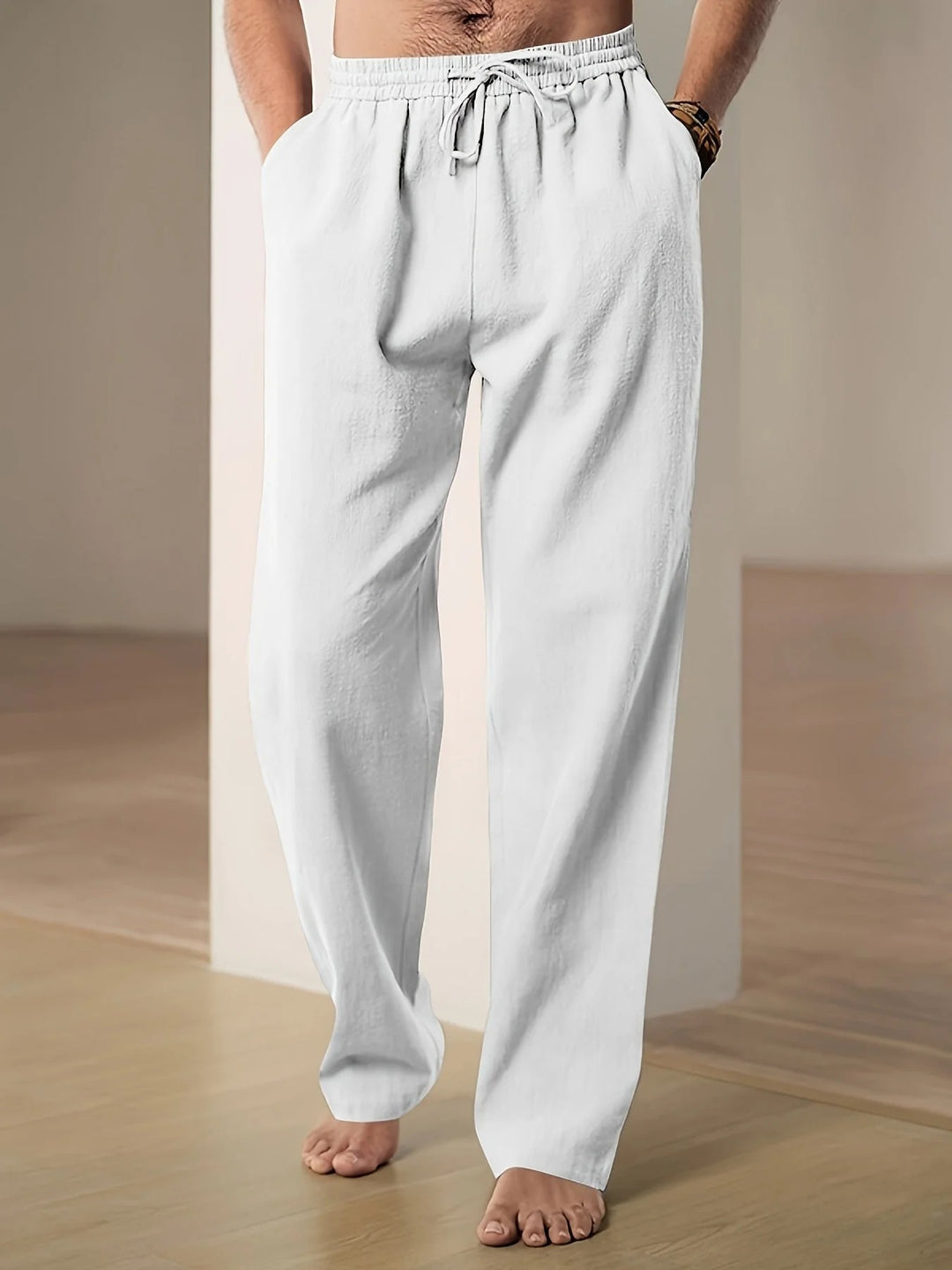Men’s Wide-Leg Adjustable Trousers