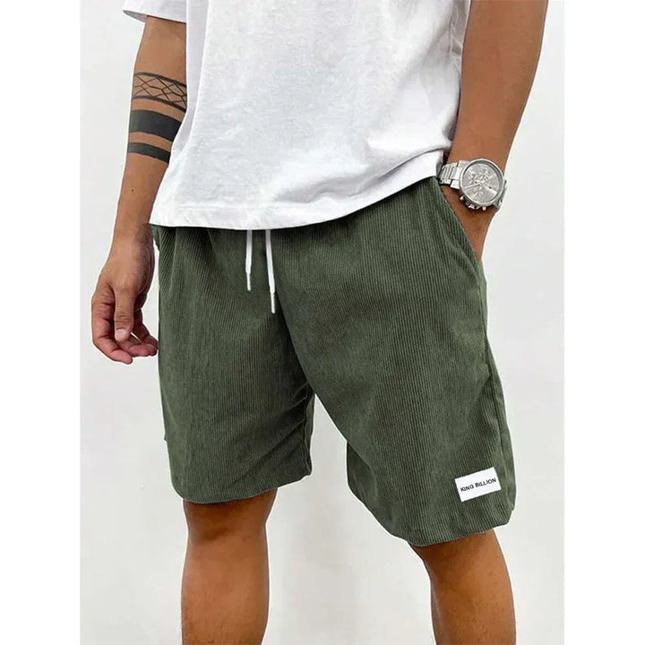 Men’s Corduroy Shorts with Drawstring
