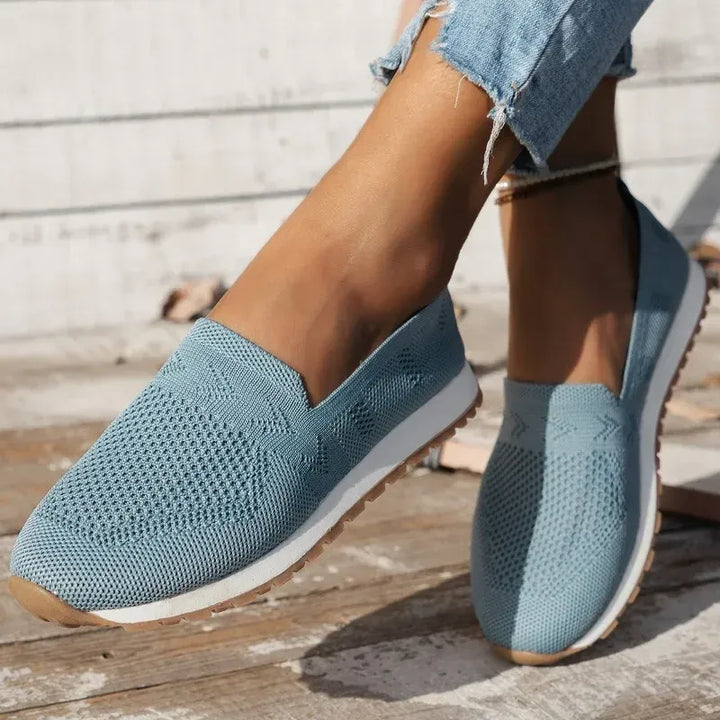 Women’s Knit Slip-On Shoes with Layered Sole