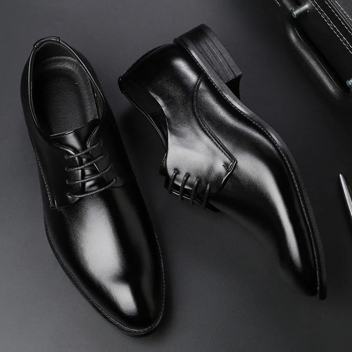 Men’s Pointed-Toe Lace-Up Dress Shoes