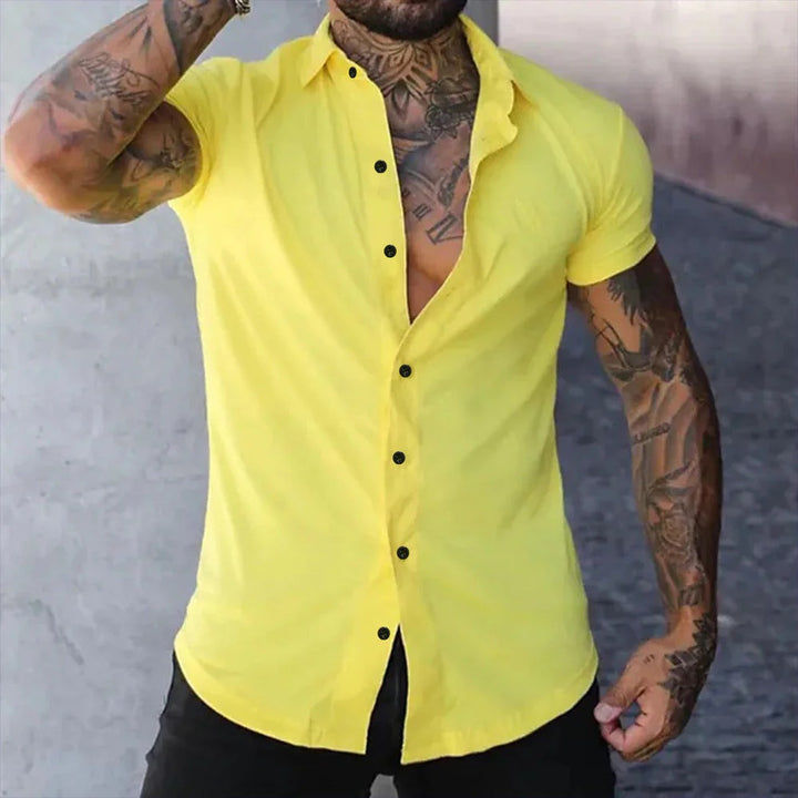Men's Slim-Fit Short-Sleeve Shirt