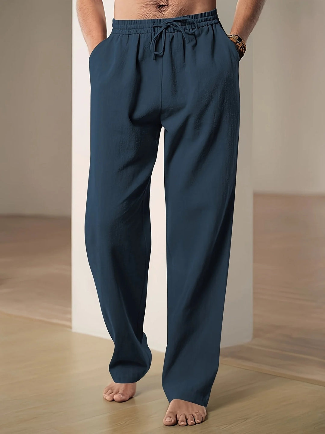 Men’s Wide-Leg Adjustable Trousers