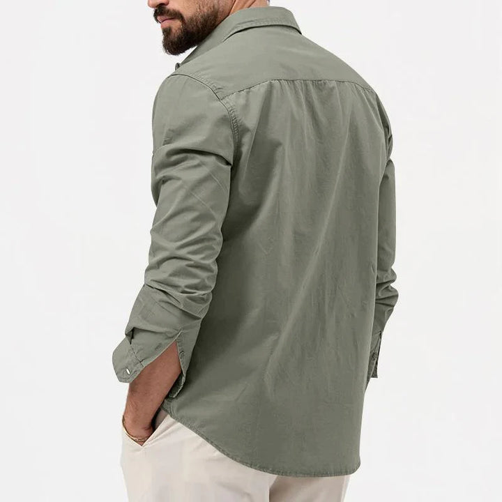 Men | Cargo shirt with chest pockets and straight fit