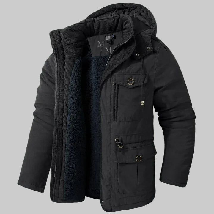 Men | Hooded jacket with multiple front pockets