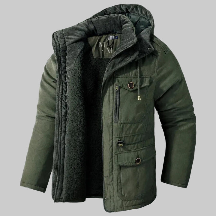 Men | Hooded jacket with multiple front pockets