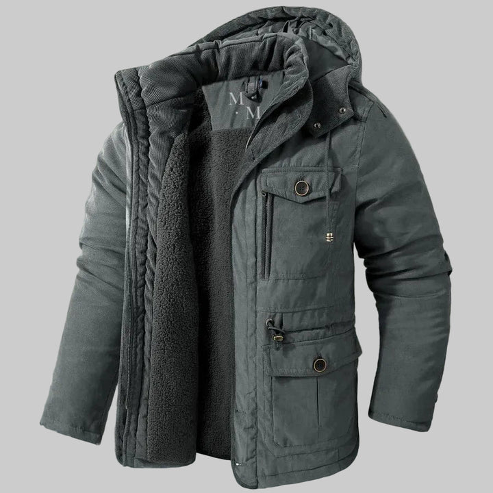 Men | Hooded jacket with multiple front pockets