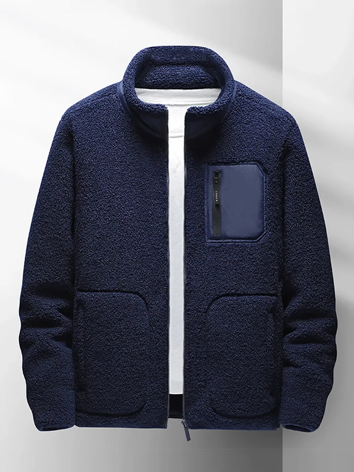 Men | Lambswool jacket with pockets