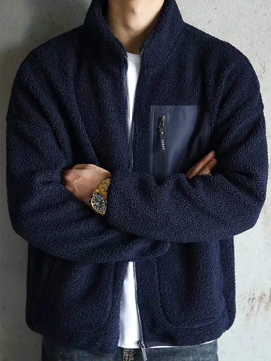 Men | Lambswool jacket with pockets