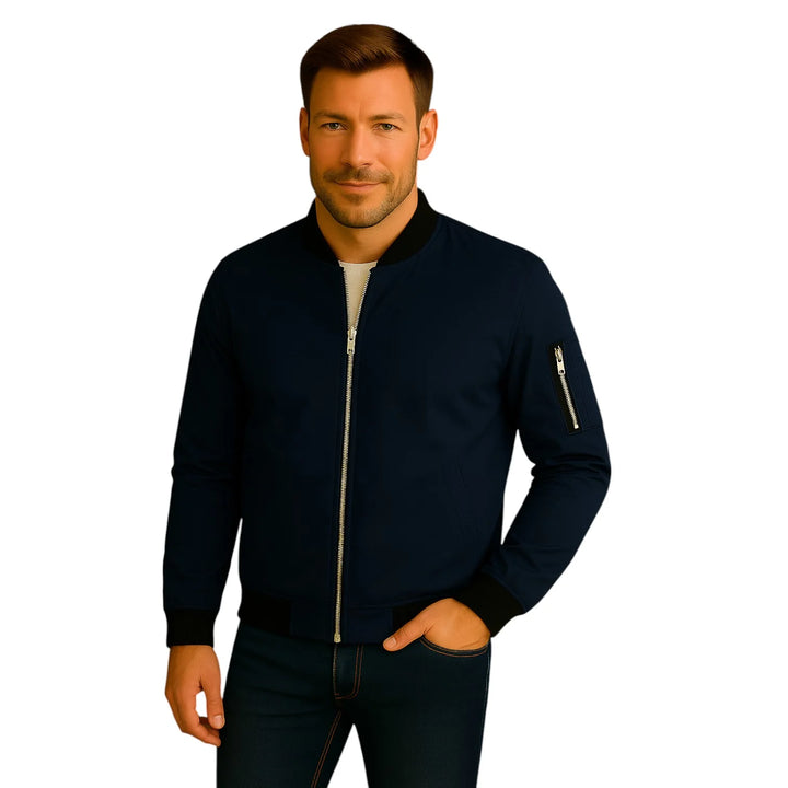 Men’s Bomber Jacket with Zipper