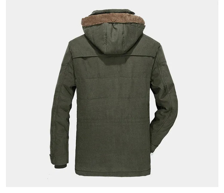 Men’s Hooded Jacket with Multiple Closures