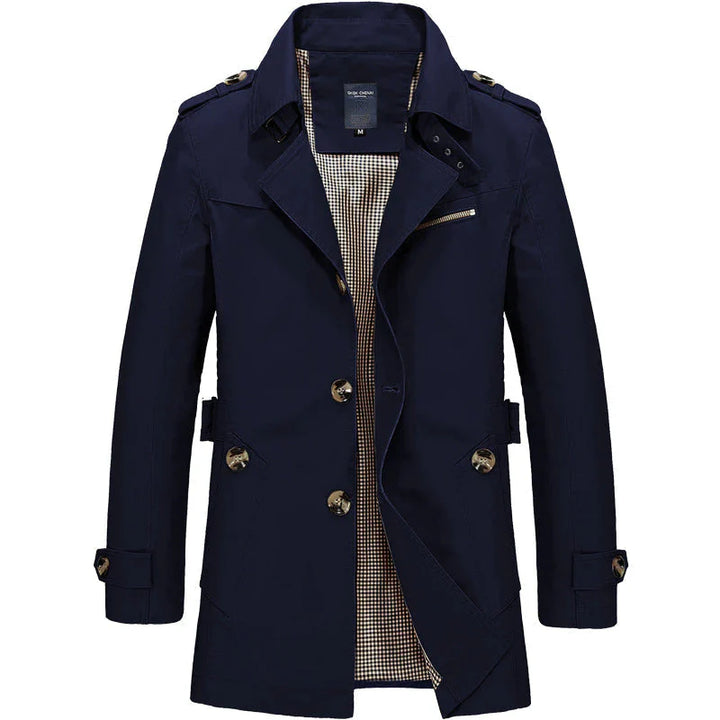 Men’s Jacket with Button Closure and Collar
