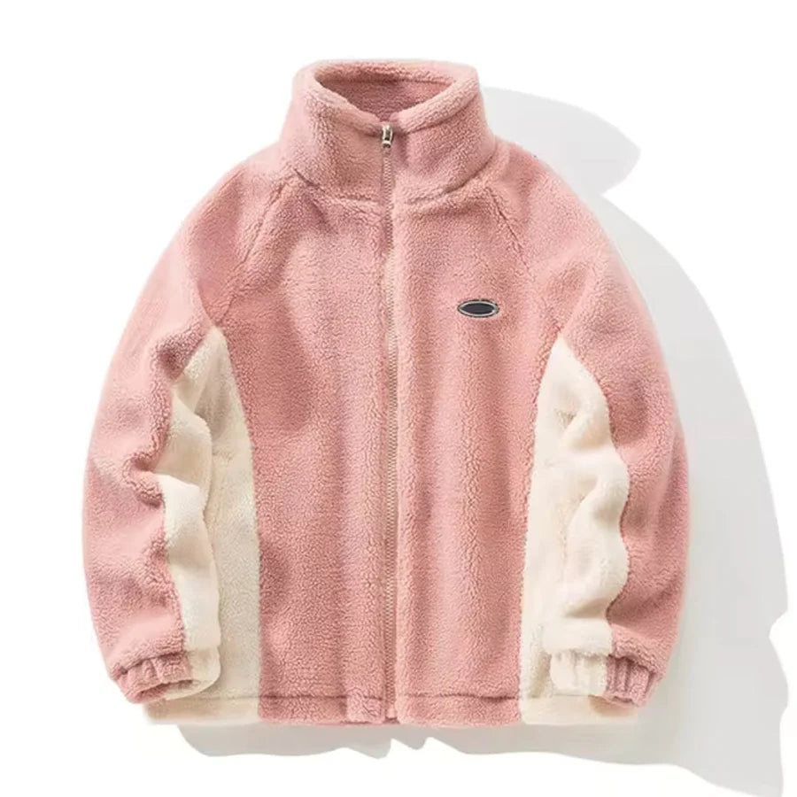 Men’s Jacket with High Collar and Zipper