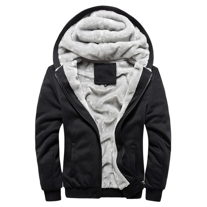 Men’s Jacket with Hood and Textured Lining