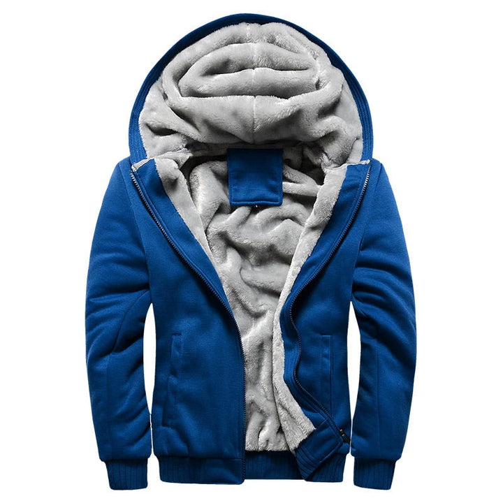 Men’s Jacket with Hood and Textured Lining