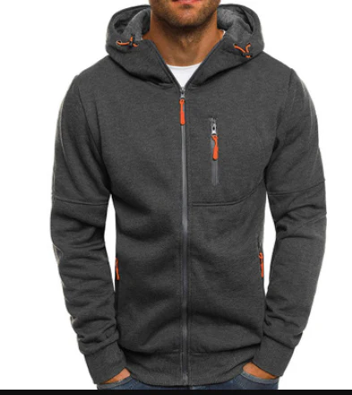 Men’s Jacket with Hood and Zipper