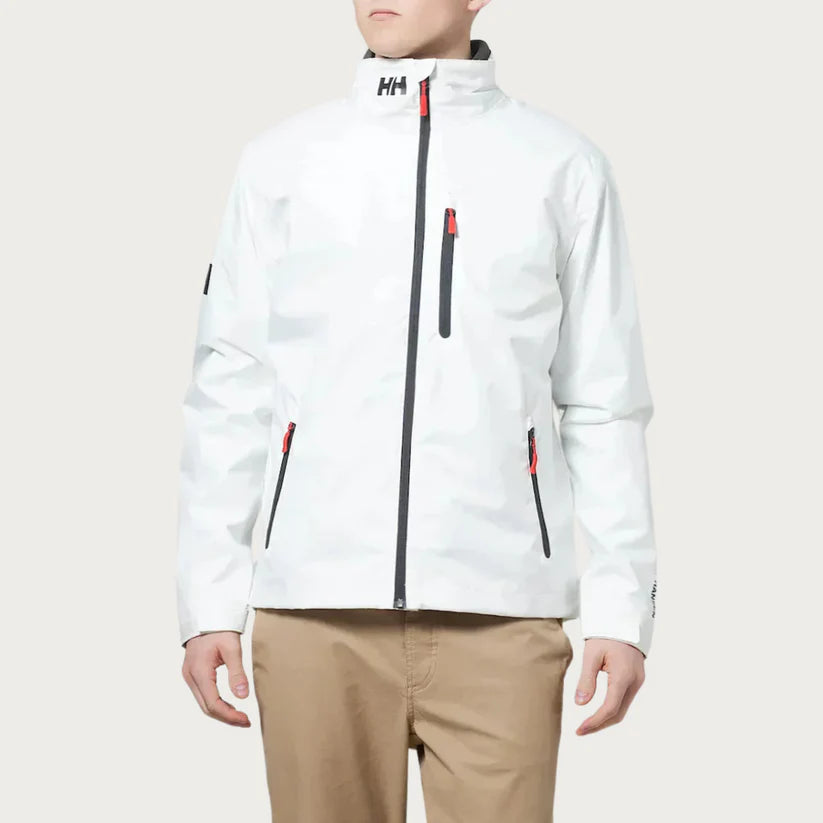 Men’s Jacket with Stand Collar and Zip Pockets