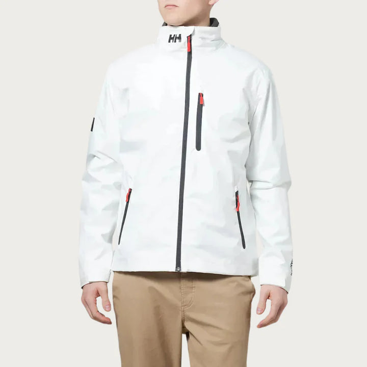 Men’s Jacket with Stand Collar and Zip Pockets