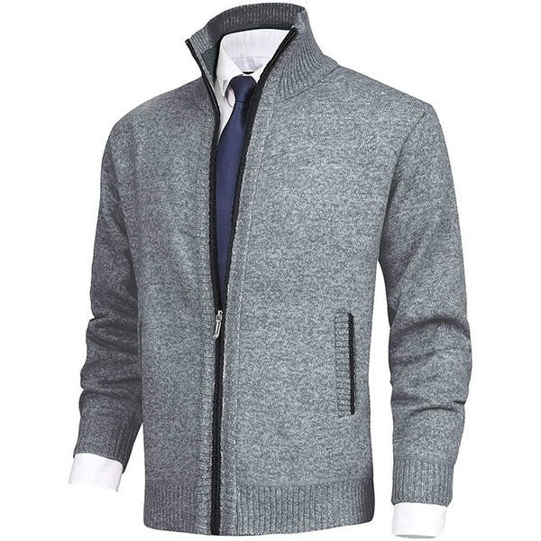 Men’s Knit Zip-Up Cardigan