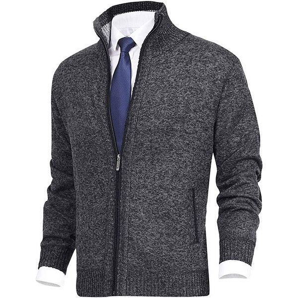 Men’s Knit Zip-Up Cardigan