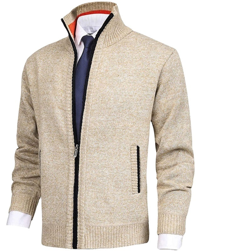 Men’s Knit Zip-Up Cardigan